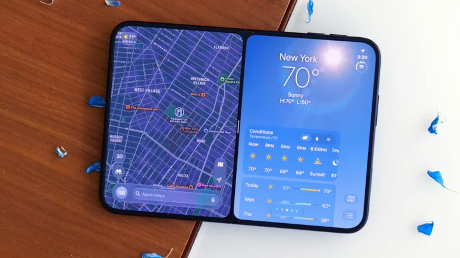Apple responds to reports of the iPhone Duo's inner display cracking