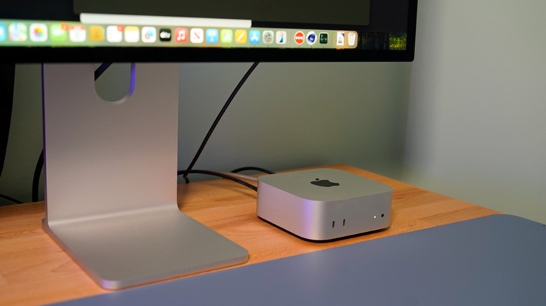 Mac mini M4 on a table.