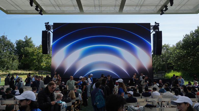 A photo of the stage at WWDC 2026.