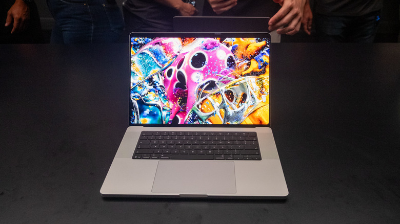Apple's new touchscreen-equipped MacBook Pro.