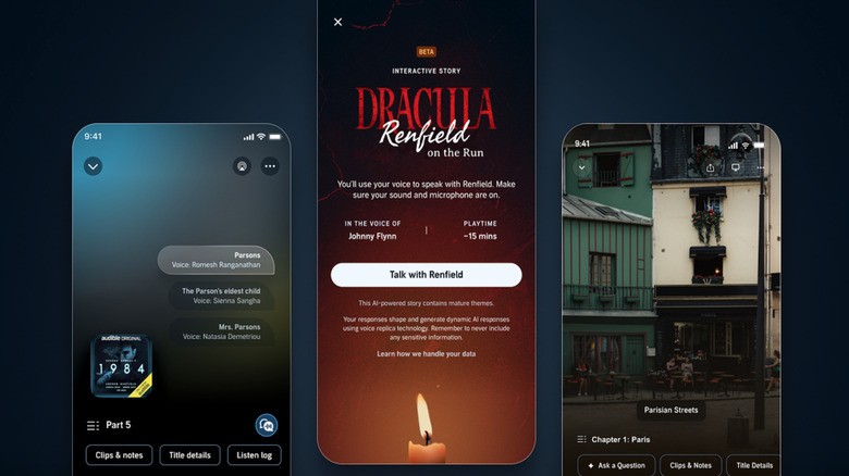 A smartphone asking a person to chat with Renfield.