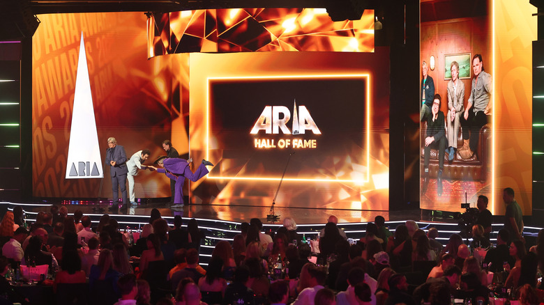 Photo of a presentation on stage during the 2025 ARIA Awards ceremony.