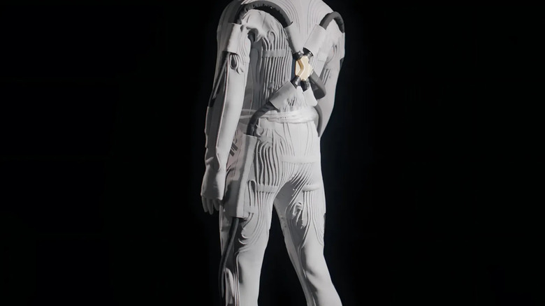 Axiom's Prada-designed, liquid-cooled spacesuit inner layer is shown