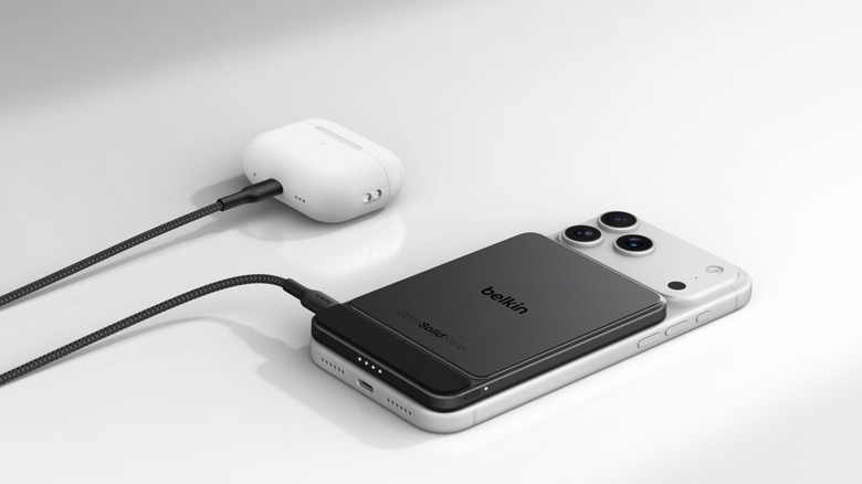 power bank on a phone