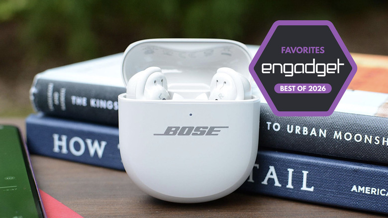 Best wireless earbuds for 2026 graphic with the Bose QuietComfort Ultra Earbuds.