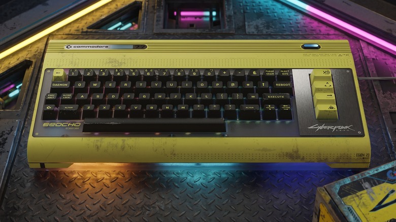 Promotional image of the Commodore 77