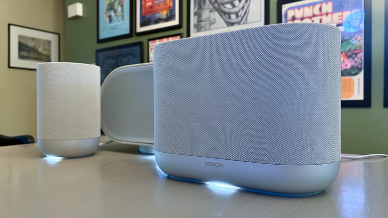 The Denon Home speakers work with the HEOS app