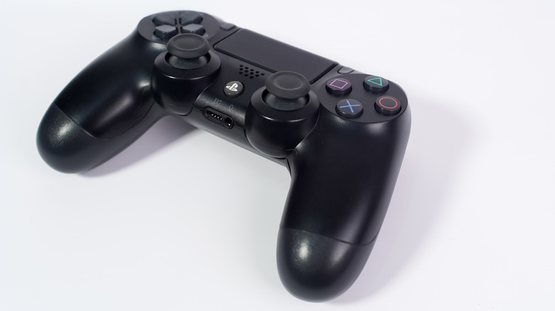 DualShock 4 controller on a white background.