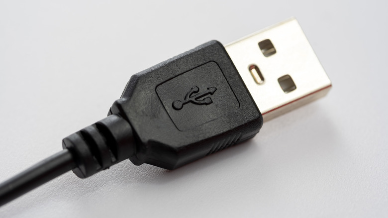 Black USB-A cable.