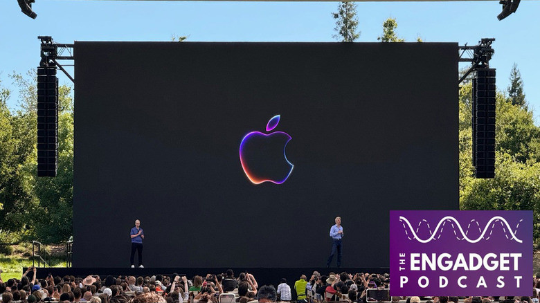The stage at Apple's WWDC.