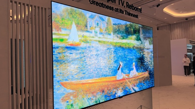 LG's Wallpaper OLED TV at CES 2026