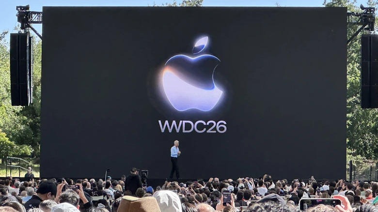 The crowd at Apple's WWDC 2026 keynote