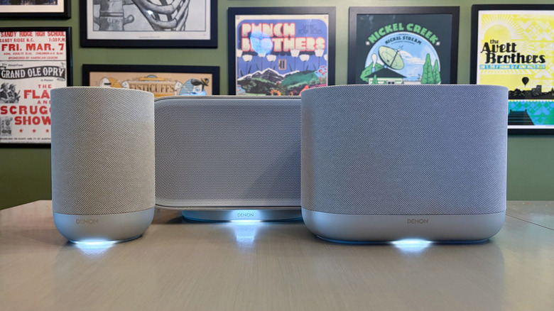 Denon Home 200, 600 and 400 (left to right)