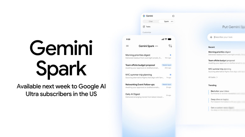 Details about Gemini Spark availability