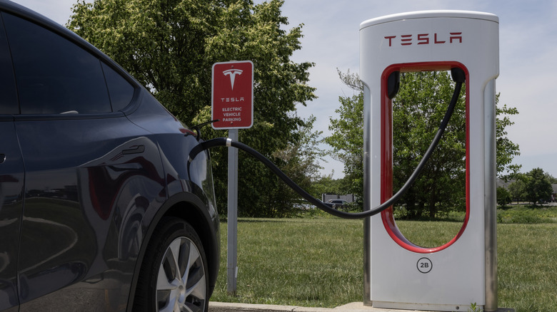 Tesla vehicle charging