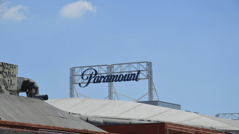 Paramount signage on a building.