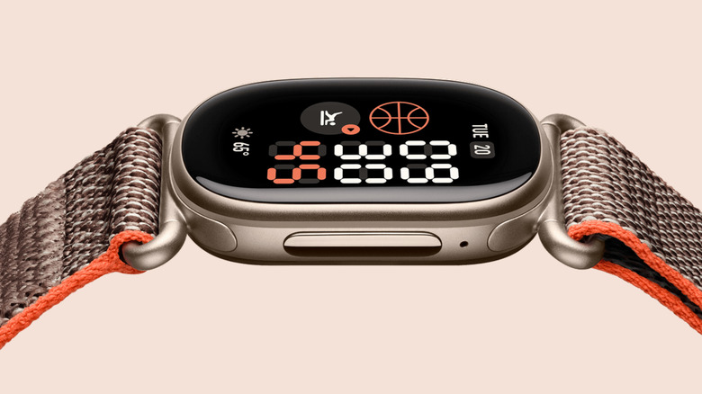 The Stephen Curry version of the Fitbit Edge.