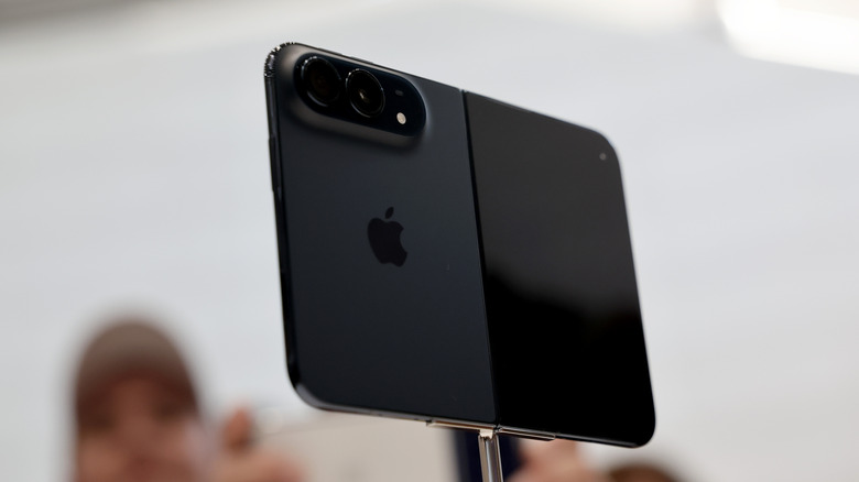 The back and outer screen of a Night Sky iPhone Duo.