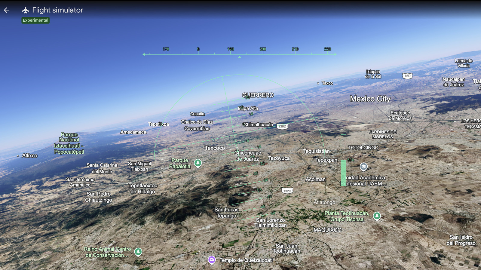 Google Earth's flight simulator mode is now available in your browser