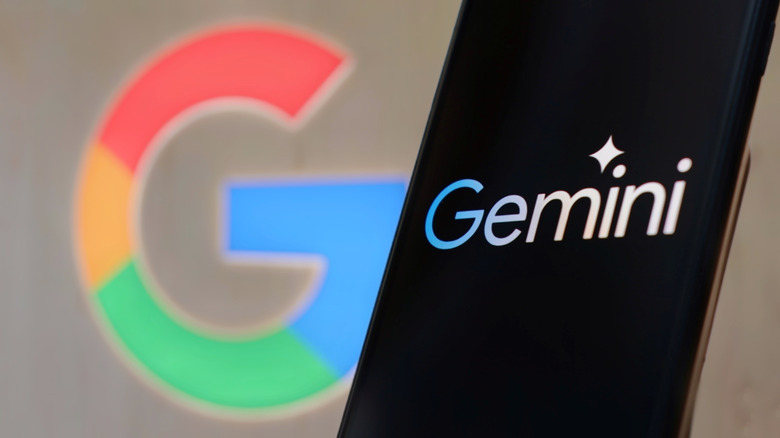 Gemini logo on a phone