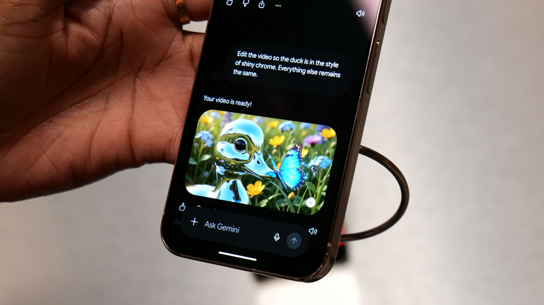 Editing a video using Gemini's advanced intelligence on the Pixel 11 Pro.