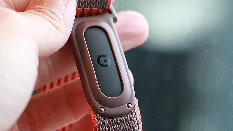 Leak supposedly shows Google Fitbit Edge fitness tracker in a pink pastel salmon color
