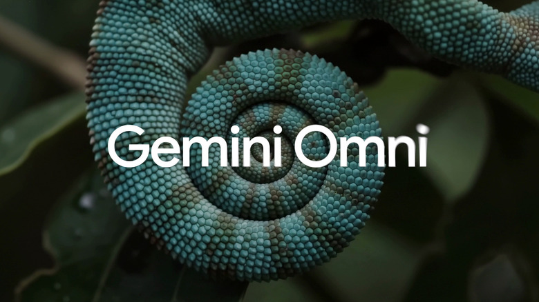 Google's Gemini Omni shown in a screen grab from Google I/O