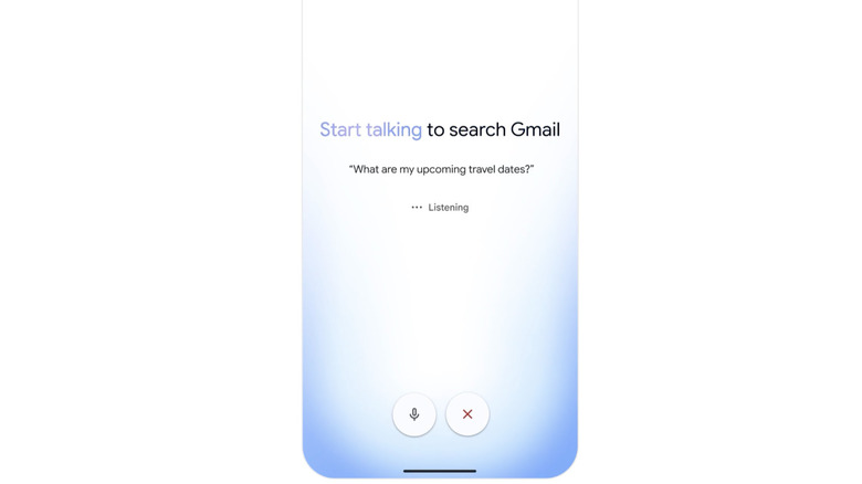 Gmail Live feature running on a smartphone