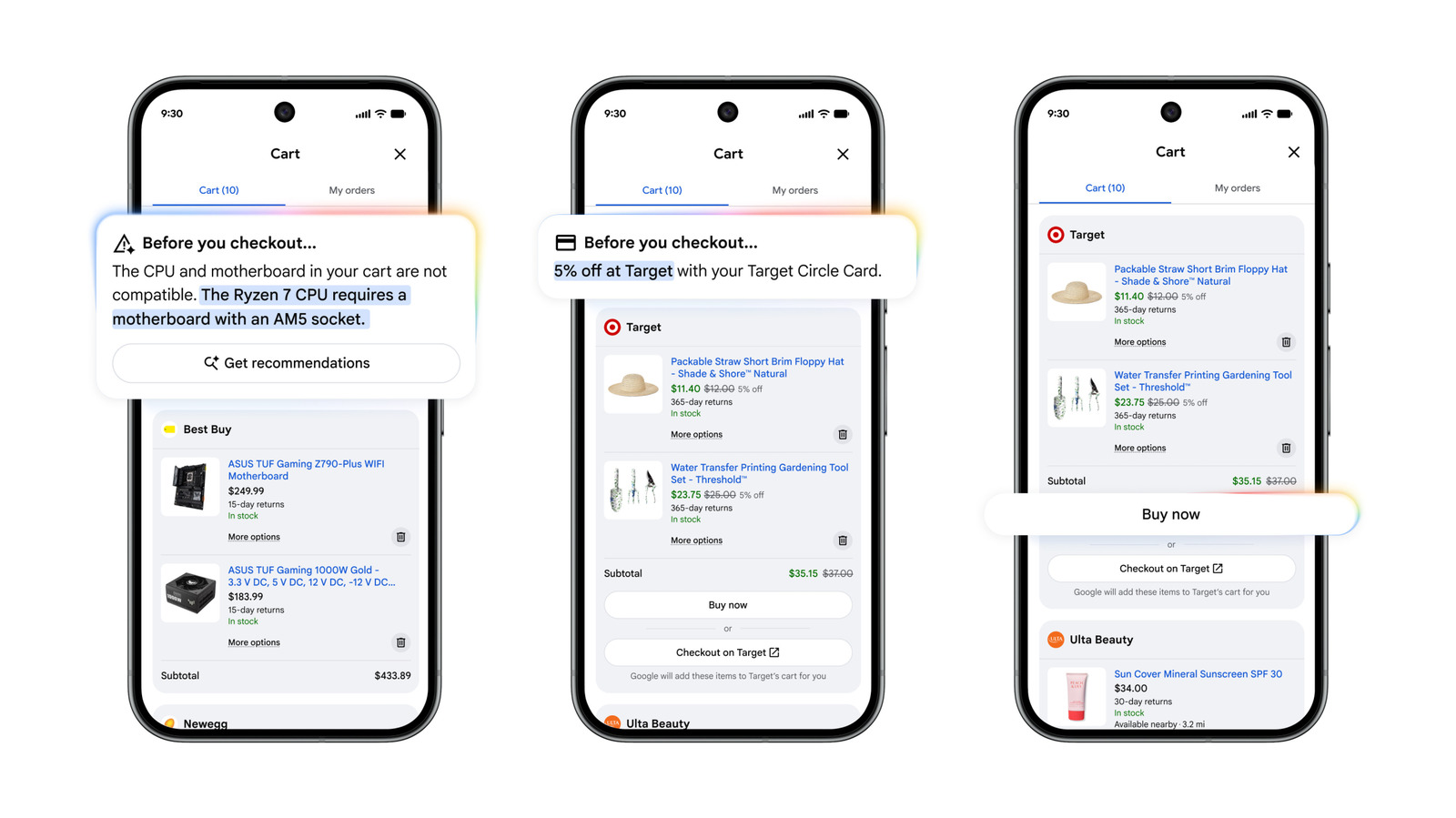 Google's Universal Cart will keep an eye on your shopping