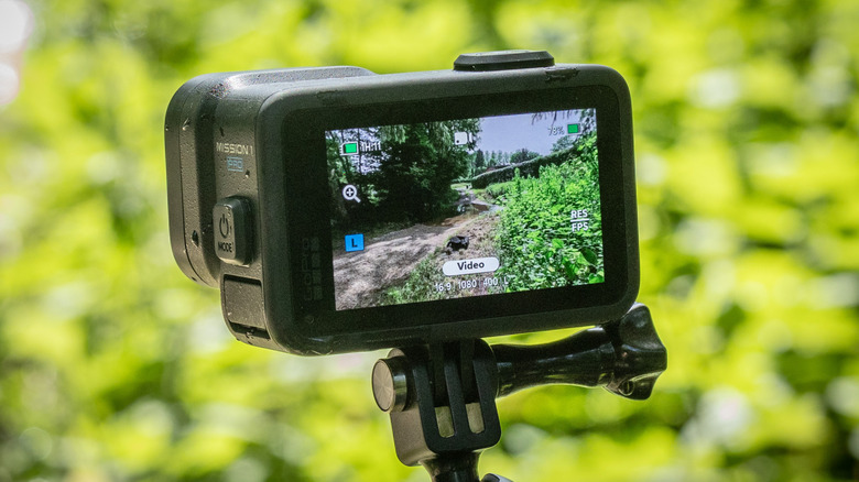 GoPro Mission 1 Pro shown with new gimbal