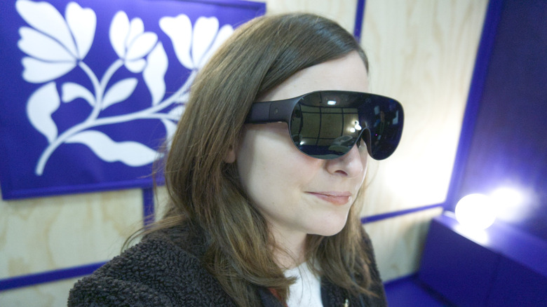 The Meta VR Glasses on the author.