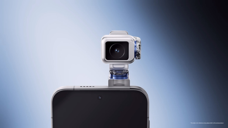 The phone with robot camera gimbal staring right into our souls.