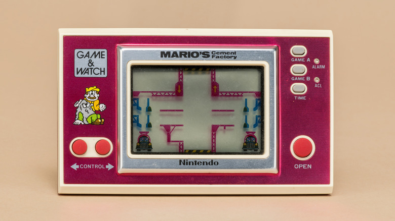 A Nintendo Game & Watch Mario's Cement Factory unit.