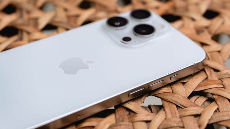 The Action Button showing on the side of an iPhone