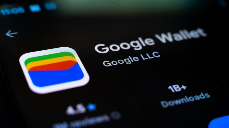 A close-up of the Google Wallet icon on a phone.