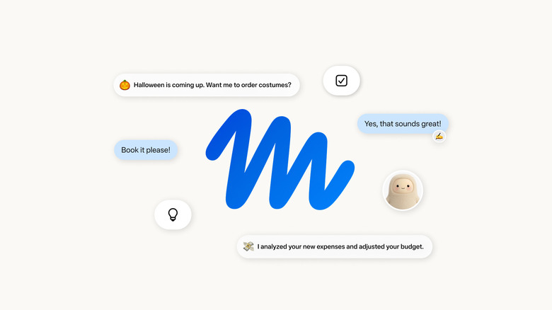 An illustration of the Muse logo and chat bubbles.