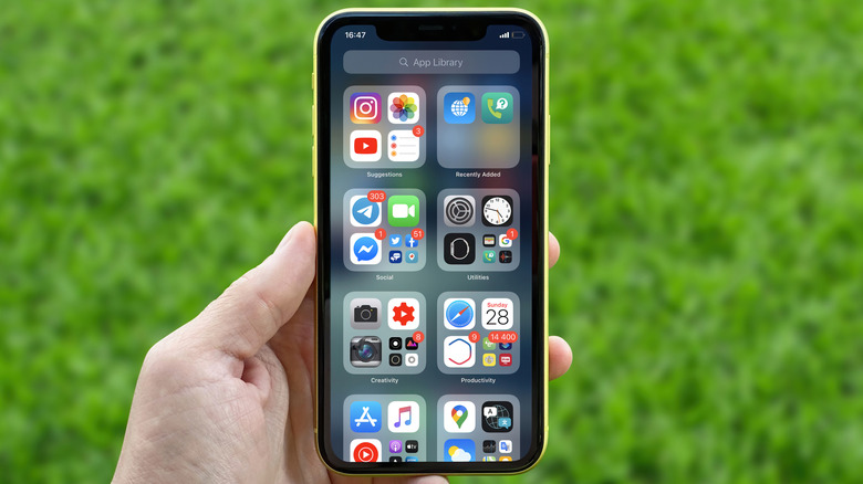 The App Library on an iPhone.