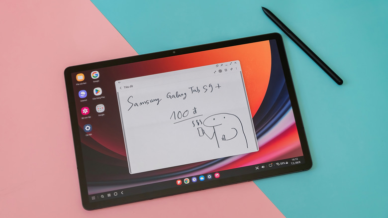 Funny drawing on a Samsung tablet.