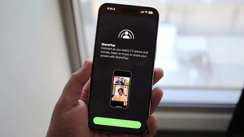SharePlay screen on an iPhone.