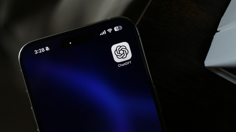 ChatGPT app icon on an iPhone