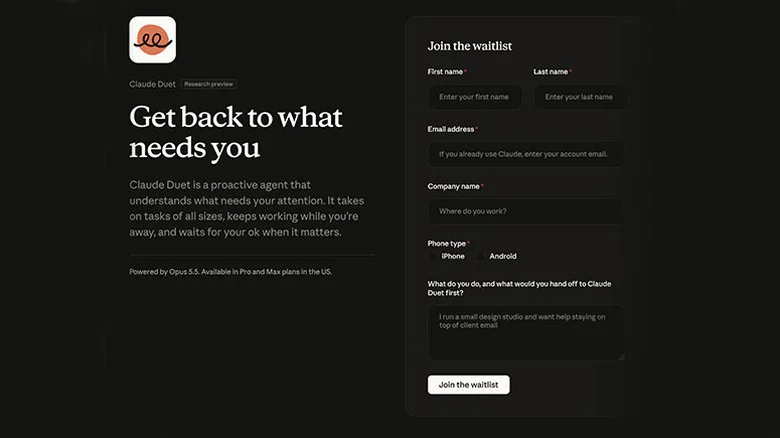 Claude Duet currently has a waitlist.