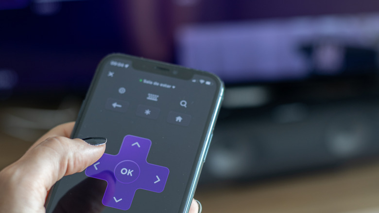 Roku app remote screen on smartphone