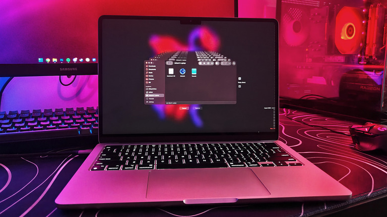 Time Machine restore point in macOS.