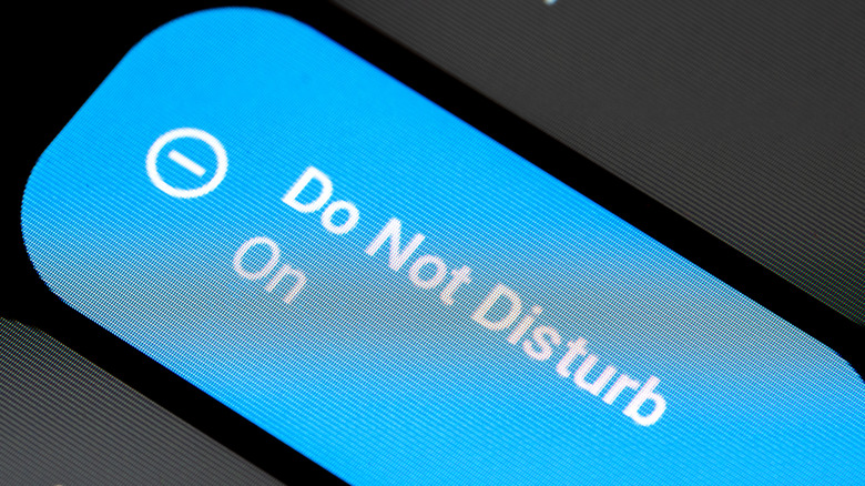 Do Not Disturb enabled on a smartphone.