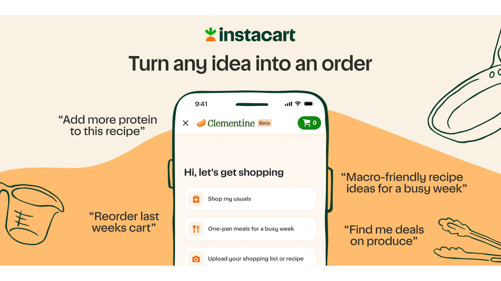 Instacart now has its own AI assistant called Clementine