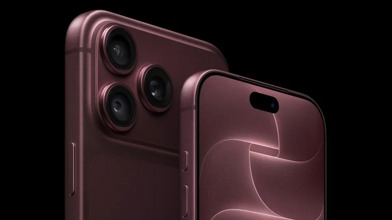 The burgundy iPhone 18 Pro.