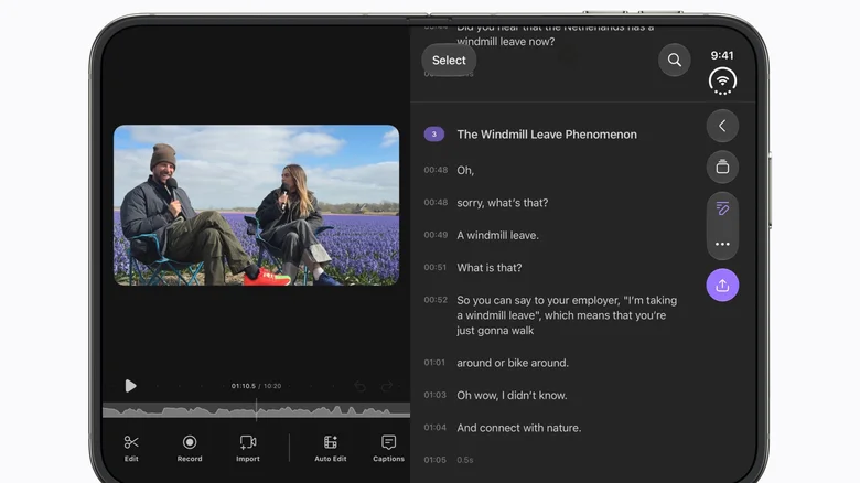 Video editing on iPhone Duo