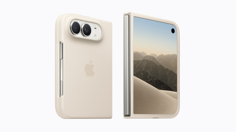 Apple iPhone Duo front and rear view with product in protective case.