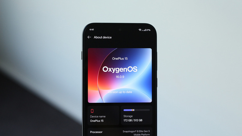 OxygenOS on a OnePlus smartphone