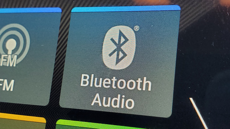 Image of Bluetooth settings on dashboard.